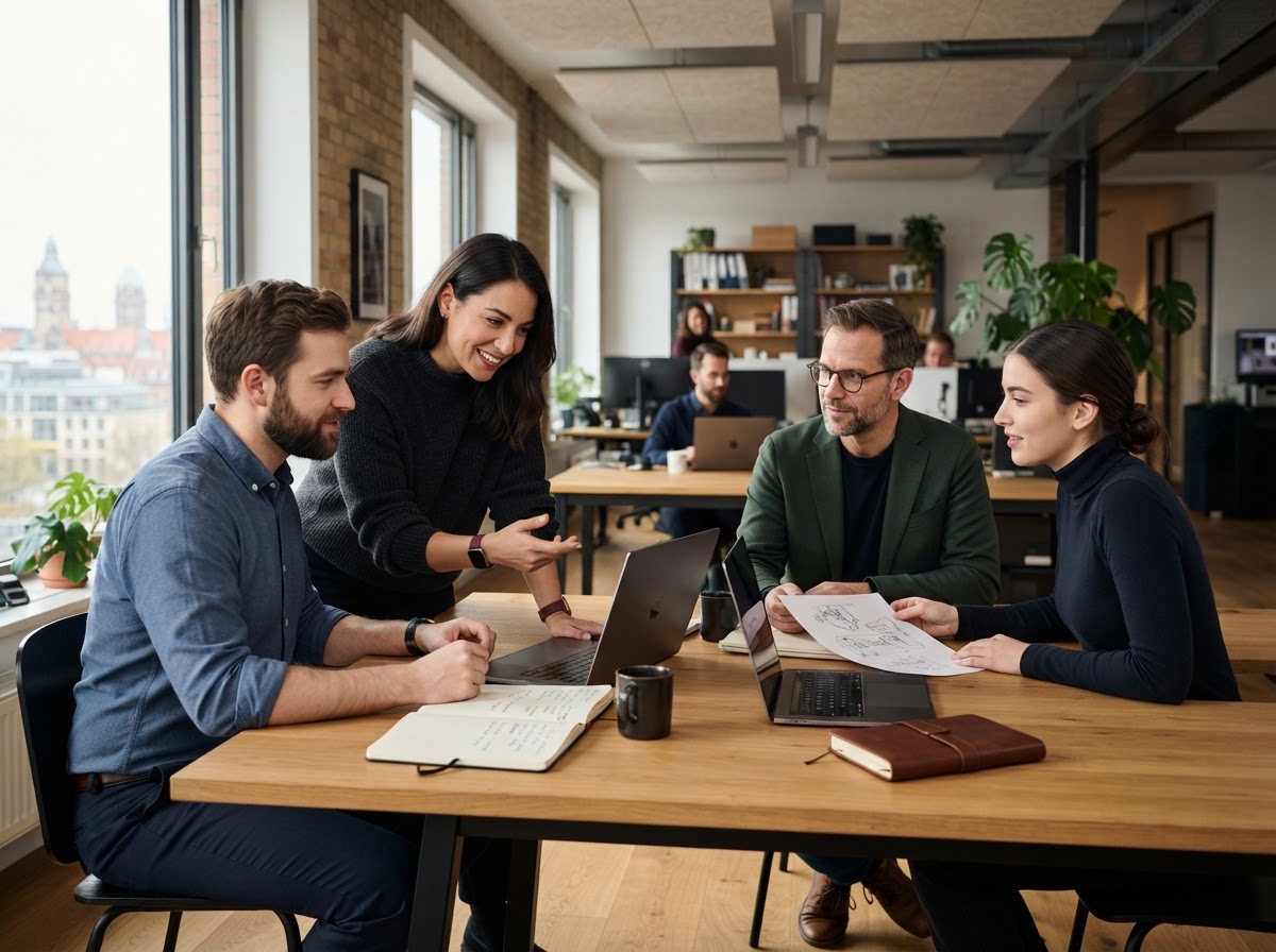 Attiwonta team reviewing predictive analytics on a workstation